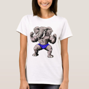 Fitness Elephants - Bodybuilding Elephant T-Shirt