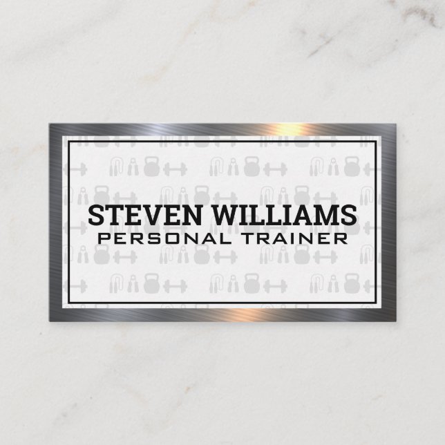Fitness Equipment | Personal Trainer Business Card (Front)