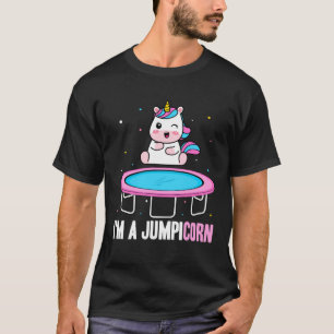 Fitness Fan Unicorn  Motivation Trampoline Jumping T-Shirt