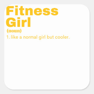 Fitness Girl - Fitness Square Sticker
