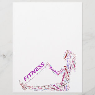 Fitness girl flyer