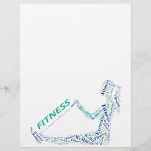 Fitness girl flyer