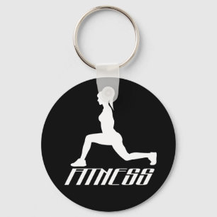 Fitness girl key ring