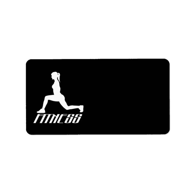 Fitness girl label (Front)