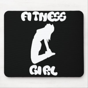 fitness girl mouse mat