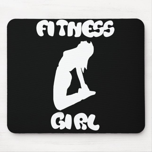 fitness girl mouse mat (Front)
