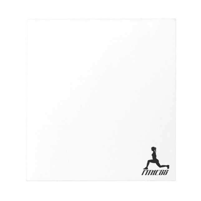 Fitness girl notepad (Front)