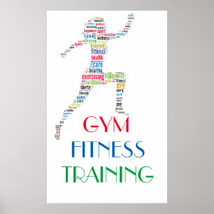 Fitness girl poster