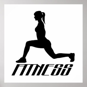 Fitness girl poster