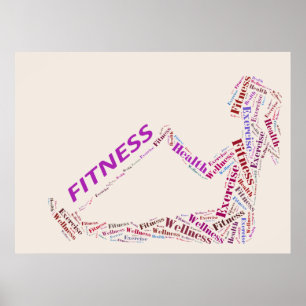 Fitness girl poster