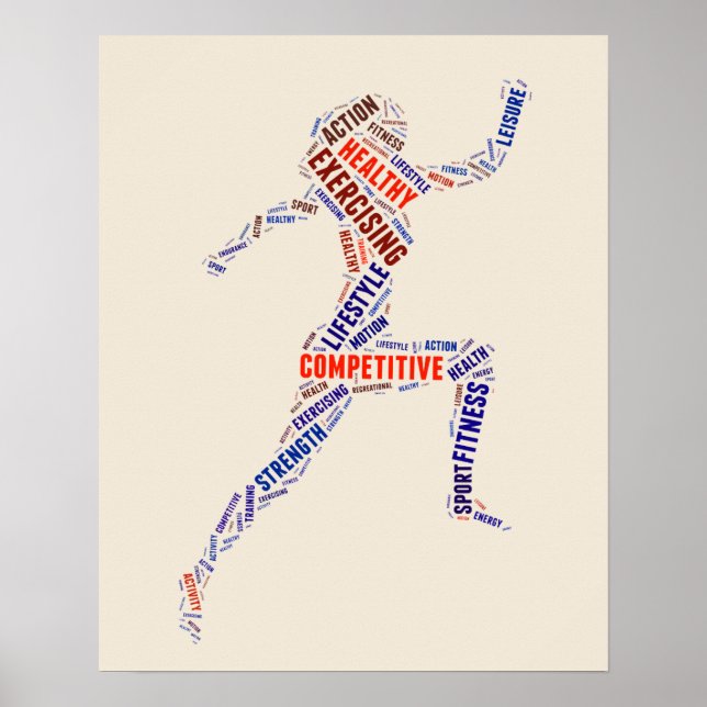 Fitness girl poster (Front)