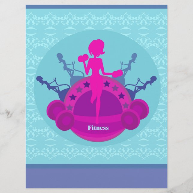 fitness girl training Flyer (Front)