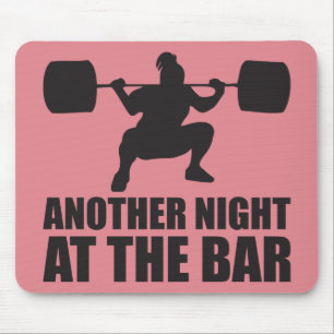 Fitness Girl Workout Gym Mouse Mat