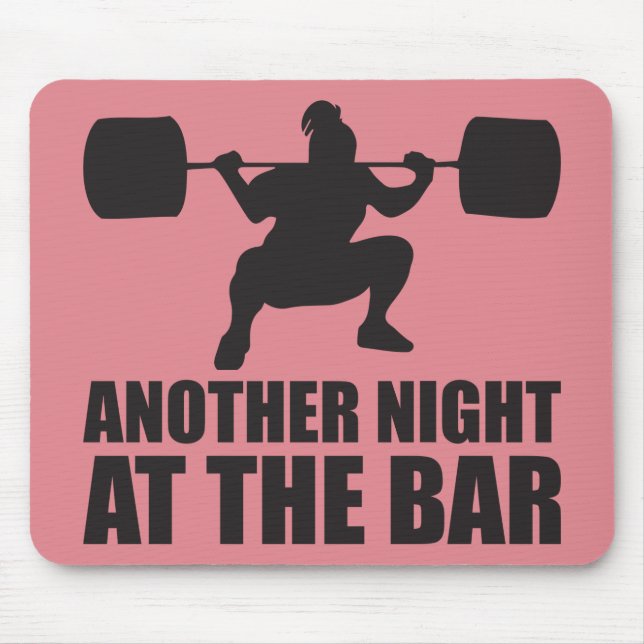 Fitness Girl Workout Gym Mouse Mat (Front)