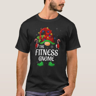 Fitness Gnome Buffalo Red Plaid Matching Family Ch T-Shirt