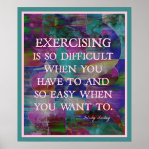 Fitness Goals in Color #011 Poster