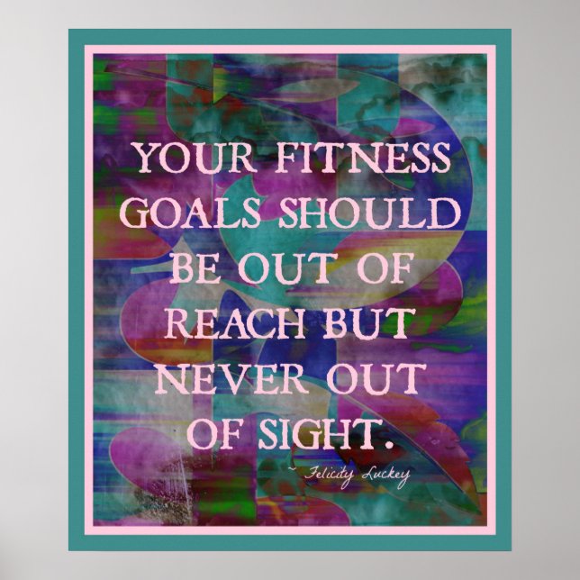 Fitness Goals in Color #015 Poster (Front)