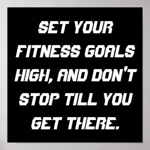 Fitness Goals Poster