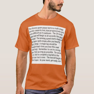 Fitness Gram Pacer Test T-Shirt