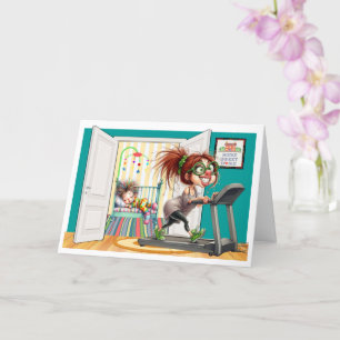 Fitness Granny or Mum  Card