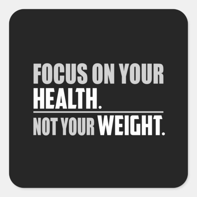 Fitness Gym Exercise Workout Sport Funny Gift Idea Square Sticker (Front)