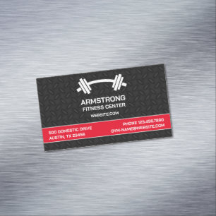 Fitness Gym Magnetic Business Card