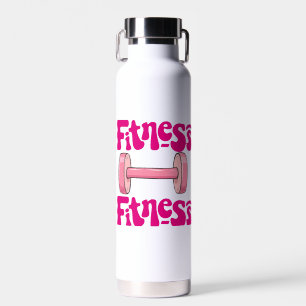 fitness gym motivational design water bottle