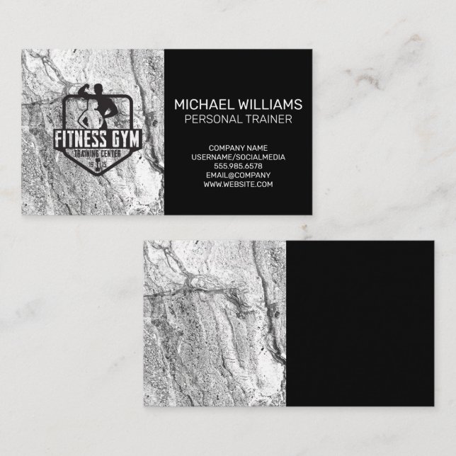 Fitness Gym | Personal Trainer Business Card (Front/Back)