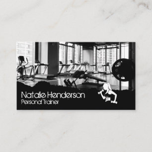 Fitness Gym   Personal Trainer Logo Business Card