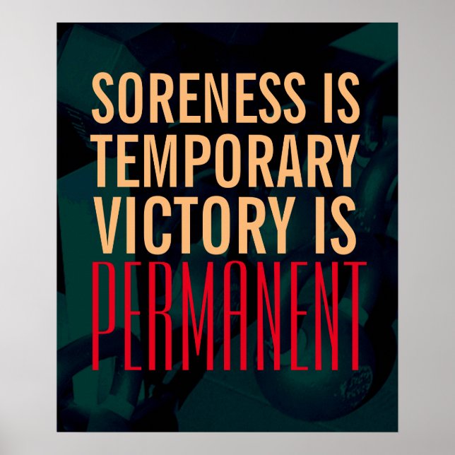 Fitness gym weights inspiration style cover poster (Front)