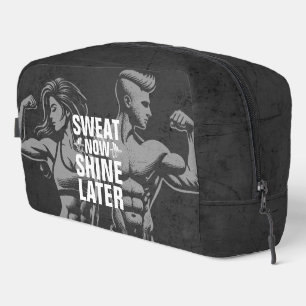 Fitness Gym Workout Bodybuilding Motivational Dopp Kit