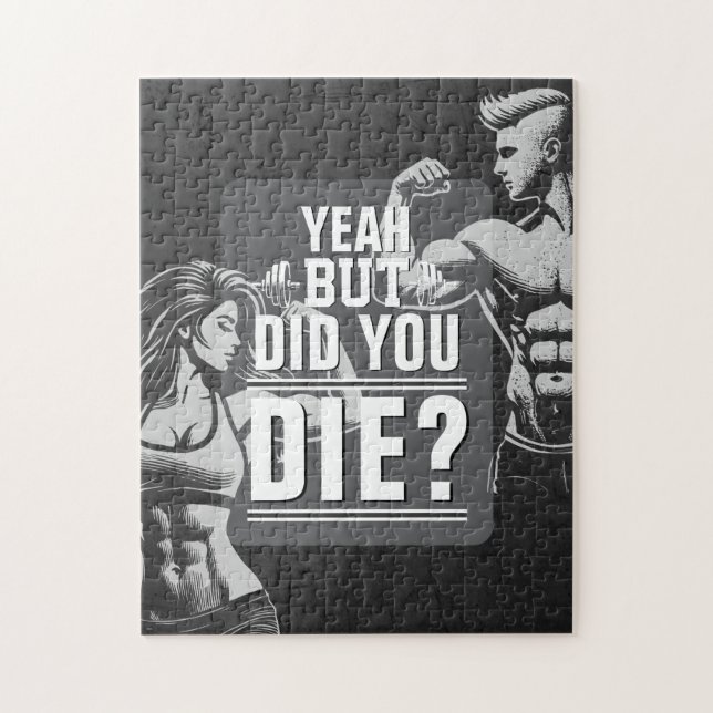 Fitness Gym Workout Bodybuilding Motivational Jigsaw Puzzle (Vertical)
