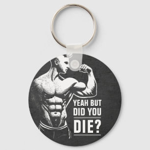 Fitness Gym Workout Bodybuilding Motivational Key Ring