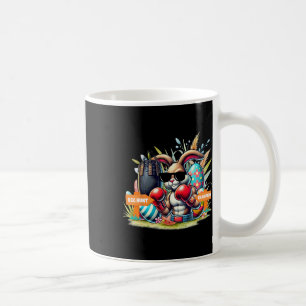 Fitness Gym Workout Egg Hunt Boxing Easter Bunny  Coffee Mug