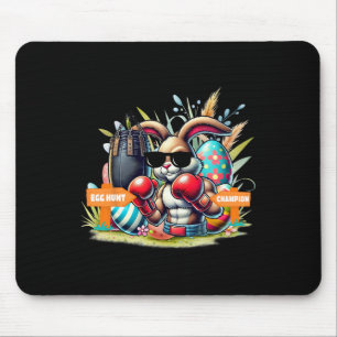 Fitness Gym Workout Egg Hunt Boxing Easter Bunny  Mouse Mat