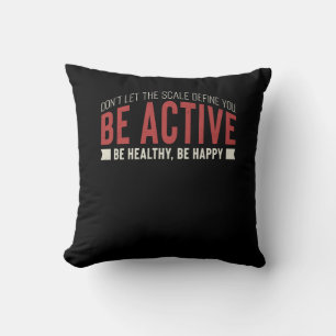 Fitness Gym Workout Motivation Cushion