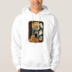 Fitness Halloween Skeleton Ghost Pumpkin Workout D Hoodie