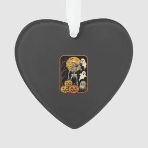 Fitness Halloween Skeleton Ghost Pumpkin Workout D Ornament
