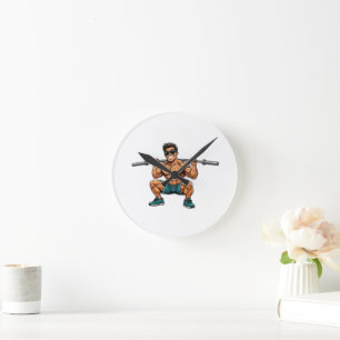 Fitness Humour : ADMIT IT THE GYM IS MORE FUN Round Clock