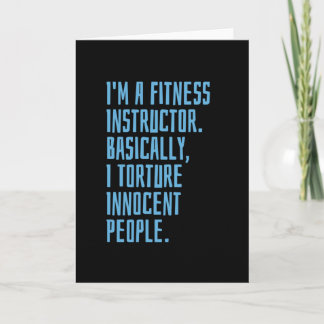 Fitness Instructor Card