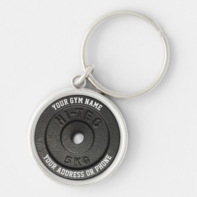 Fitness Instructor Gym Owner Gym Coach Workout Key Ring (Front)