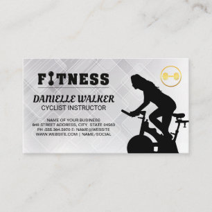 Fitness Instructor   Health  Business Card