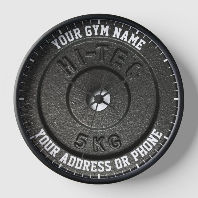 Fitness Instructor Workout Gym Owner Gym Coach Clock (Front)