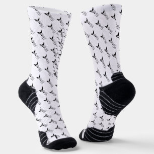 Fitness integral printing socks