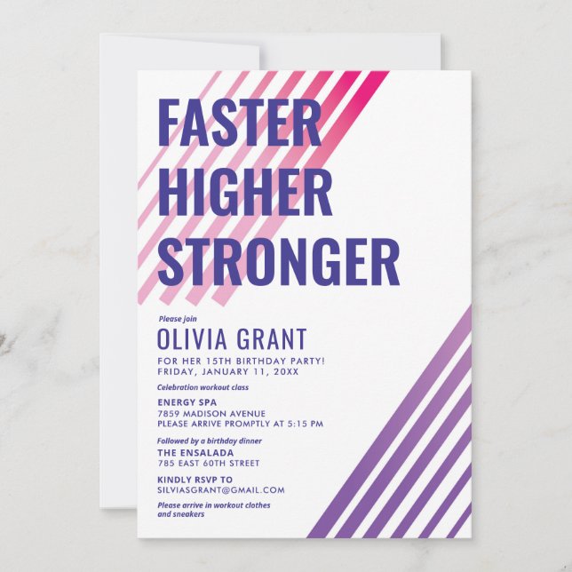 Fitness Invitation (Front)