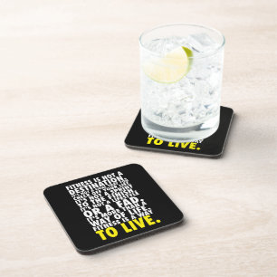 Fitness Is A Way To Live - Workout Motivational Coaster