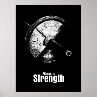 Fitness Is - Strength Poster