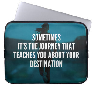 Fitness Journey - Women's Workout Motivational Laptop Sleeve