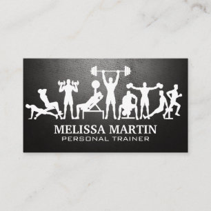 Fitness Logo   Personal Trainer Business Card