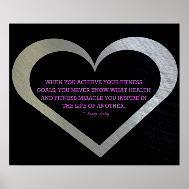 Fitness Miracle in a Silver Heart Poster (Front)